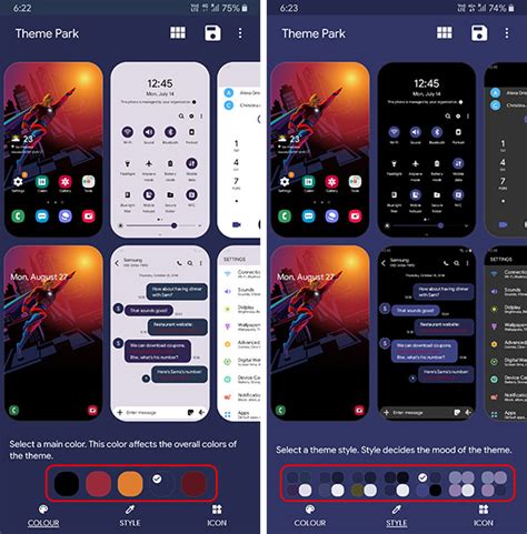 samsung one ui themes